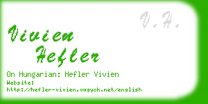 vivien hefler business card